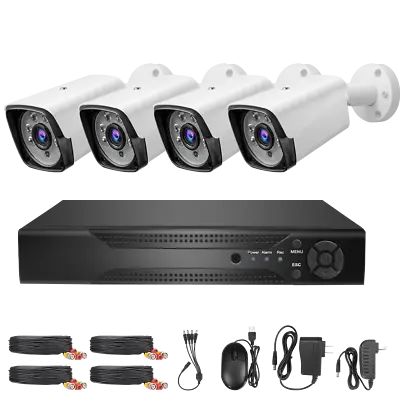 4CH DVR 4K Outdoor Security Camera System Home WIFI Wireless CCTV Night Vision • $102.99