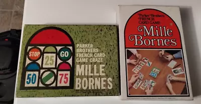 Mille Bornes Card Game 1000 Miles French Car Game Green Tray 1962 • $20