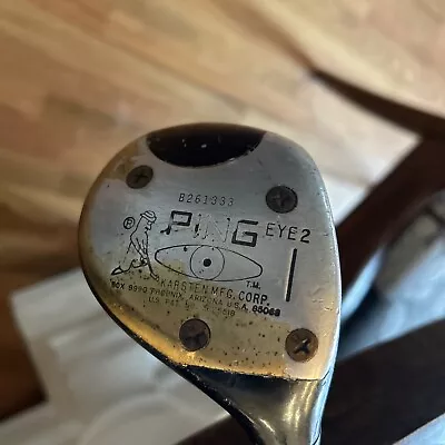 VTG PING EYE 2 DRIVER 1 Black Dot / Karsten Steel Shaft RH 43.5  W/GRIP • $49.99