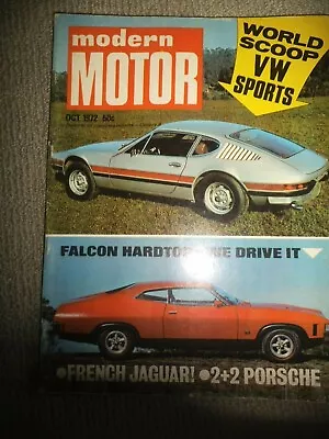 Modern Motor Mag Oct 1972 Ford XA Falcon Hardtop GT 351 Holden HQ SS  V12 Jag Ex • $25