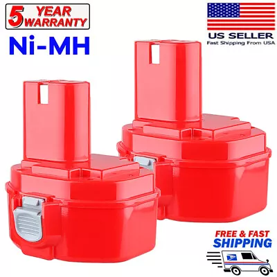 2Pack For Makita 14.4V 1420 Battery 1422 1433 1434 1435 1435F 192699-A 193158-3 • $20.89