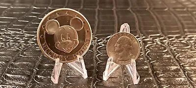 Mickey Mouse Silver Coin Vintage Rare Walt Disney World Disneyland Unique • $99.99