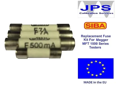 Megger MFT 1502 1552 1553 Fuse Kit JPSF035 • £14.40