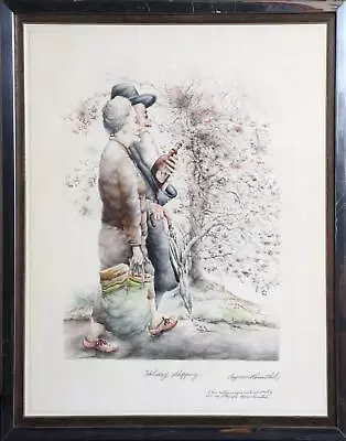 $650 • Buy Seymour Rosenthal, Holiday Shopping II, Hand-Colored Lithograph, Signed And Numb