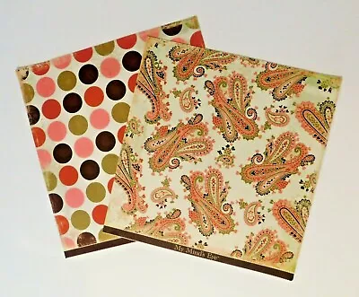 My Minds Eye 2 Pgs Out & About Scrapbook Journal Paper 12x12 Large Dots Paisley • $1.99