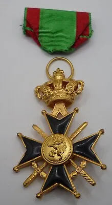 Belgium / Belgian Military Cross Medal 2nd Class Post 1952 Version • £26.99