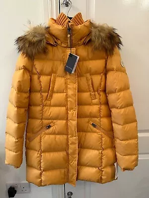 Marc O'Polo Down Jacket/Coat 38/M Hooded Mustard Yellow New With Tags • £48.75