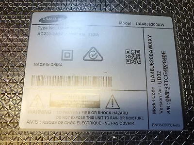 Samsung UA48J6200AW WIFI BN59-01174D BT BN96-30218F Speakers • $20