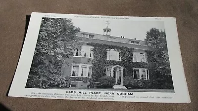 Early Postcard - Gads Hill Place Nr Cobham - Nr Gravesend  Kent • £1.75