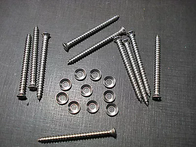 10 Chevy Buick #8 X 2  W/#6 Head Stainless Garnish Moulding Screws Washers GM • $10.99