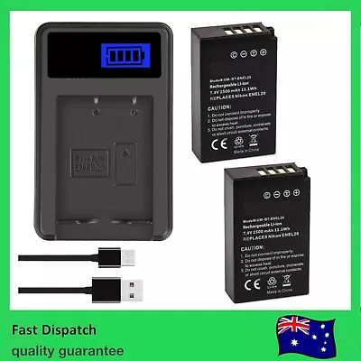 2x Battery Waon + USB Charger For Nikon Coolpix P950 P1000 A AU STOCK BRAND NEW • $57.90