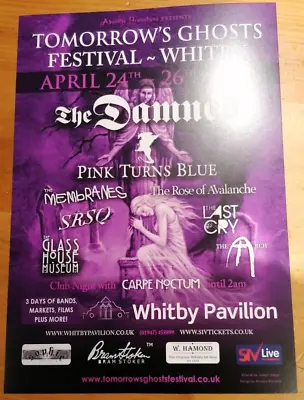 THE DAMNED A4 ART HEAVY WEIGHT REPRO POSTER PUNK ROCK WHITBY GOTH GHOSTS Retro • £1.99