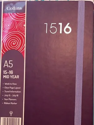 Collins A5 2015-16 Academic Year Diary • £10