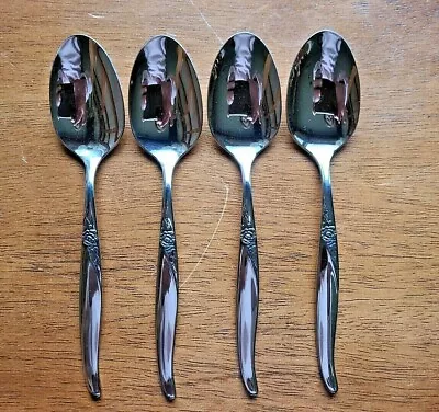 LOT 4 Oneida LA ROSE WM A Rogers Premier Teaspoons NOS USA  • $20