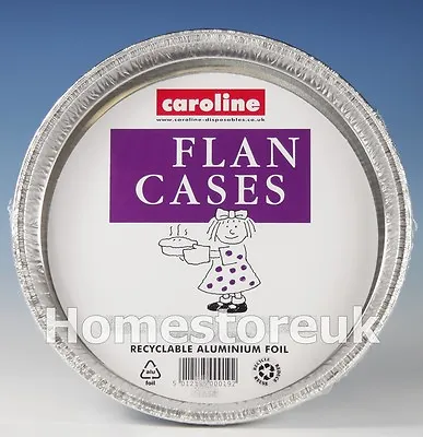 £12.95 • Buy 45 Aluminium Tin Foil Baking Pie Flan Case Dish Cake Plate Disposable Party 1052