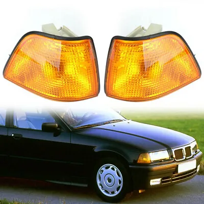 Corner Lights For BMW E36 3-Series 4Dr Sedan/Hatchback 1992-1998 Amber UE • $30.89