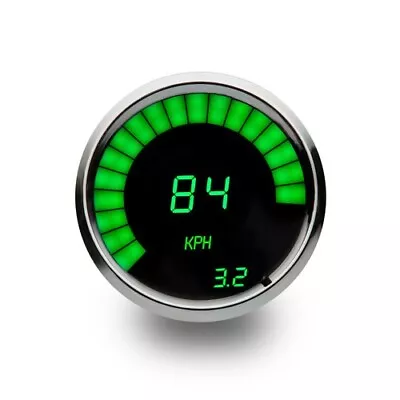 Intellitronix MS9250G 3 3/8  Speedometer Tachometer Combo KPH Green Chrome Bezel • $74.99