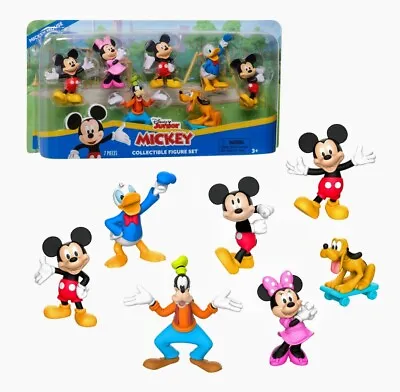 🆕Disney Junior Mickey Mouse Collectible 7 Figure Set Kids Toys For Ages 3 Up • $19.99