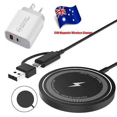 Wireless Charger For Magsafe Apple IPhone 14 13 15 Pro Max Magnetic Charging Pad • $13.99