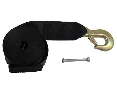 £11.50 • Buy 5 Metre Hand Winch Strap 5M 50MM 2500LBS (Hook Eye Webbing Pull Trailer Boat) 