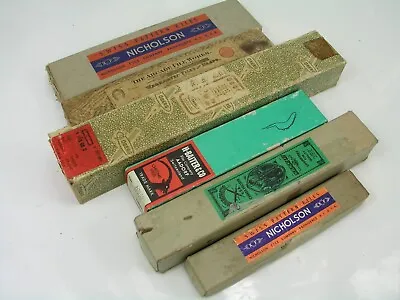 6 Vintage Hand File Boxes Nicholson Arcade Oberg Lot A • $9.99