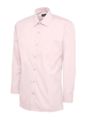 Mens Classic Long Sleeve Easy Care Formal Shirts - WORK CASUAL & OFFICE SHIRT • £15.95