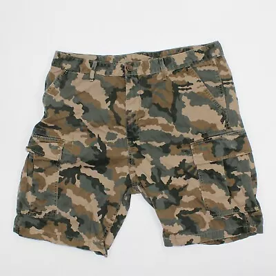 Levis Camo Cargo Shorts Green Woodland Camoflage Utility Mens Size 36 • $24.99