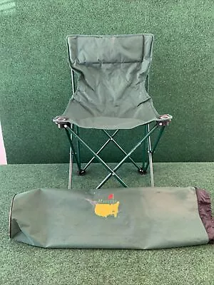 AUGUSTA NATIONAL Masters GOLF CHAIR - Green Folding With Bag  Ships Within 24hrs • $99.99