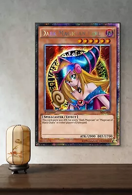 Dark Magician Girl Yu-Gi-Oh Card Art Canvas Poster Wall Art Home Decor • $169.99