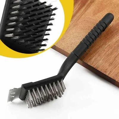 BBQ Cleaning Grill Brush Barbecue Cleaner Stainless Steel Wire Brush Tool • $3.71