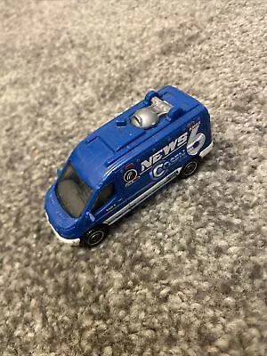 Matchbox 2014 Ford Transit News Van In Blue. B  • £7.99