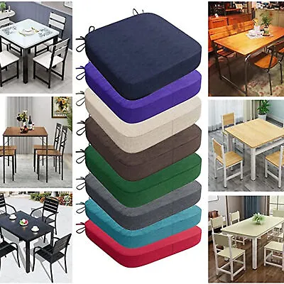 $27.54 • Buy 1×Thicken Square Booster Chair Seat Pads Foam Sponge Office Garden Patio Cushion