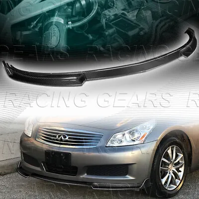 Carbon Fiber Front Bumper Lip Spoiler Splitter Fit 07-09 Infiniti G35/g37 Sedan • $239.95