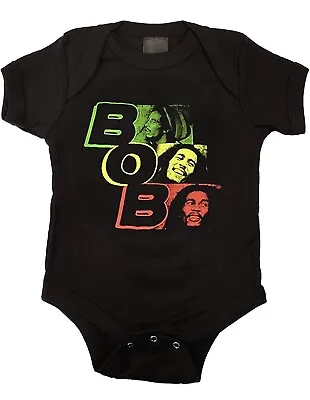 Bob Marley Infant Baby Reggae Romper Rasta Trio Black 24 Months NWT • $18.95