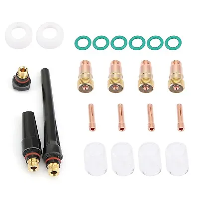 £21.58 • Buy 23Pcs TIG Welding Torch Gas Lens Parts  Cup Collet Kit For WP-17/18/26 A