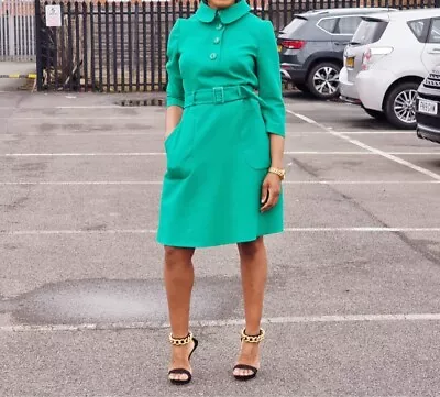 Damsel In A Dress Stunning Green Dress Size 12 • £39.50