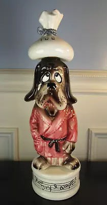 Vintage Hungover Dog Decanter Music Box How Dry I Am Japan Sankyo • $25