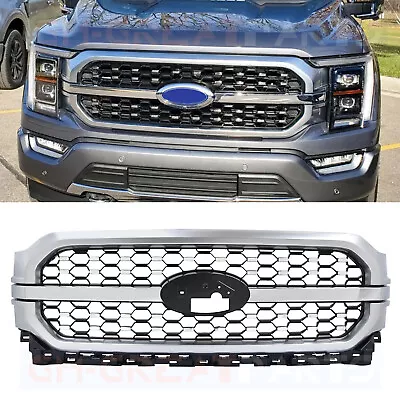 2021 2022 2023 Ford F-150 Front Upper Bumper Grill Grille Honeycomb ML3Z-8200-JB • $426.55