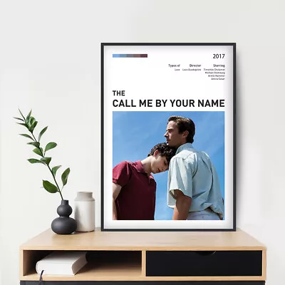 Call Me By Your Name (2017) Movie Poster 24x36  Custom Canvas Print Poster • $30.89