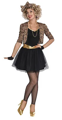 Adult Ladies 80's Pop Star 80s Music Madonna Wild Child Fancy Dress Costume • £29.99