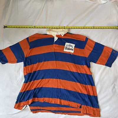 Florida Gators Vintage Polo Shirt XXL NCAA Graphic Striped Collared Embroidered • $19.99