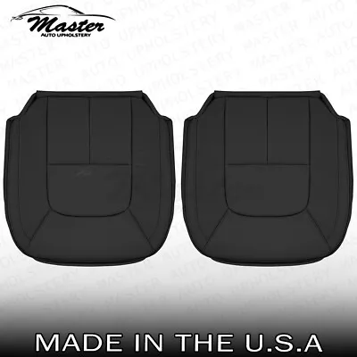 Fits 2008 - 2016 Volvo S80 Driver & Passenger Bottom Perforated Black Seat Cover • $326.32