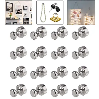 16PCS Mini Strong Fridge Magnets Neodymium Magnetic Crafts Whiteboard Push Pins • $10.99