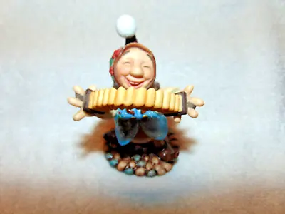 Steve Kehrli Laughing Elf  Figurine  Cheer  #5727 Holiday/Christmas VTG 1999 • $12