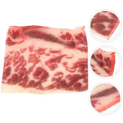  Kitchen Meat Model Cooked Fake Artificial Beef Steak Food Simulation • £10.65