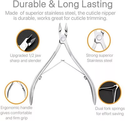 $7.99 • Buy Professional Nail Art Toe Cuticle Cutter Nipper Trimmer Manicure Pedicure Tools 