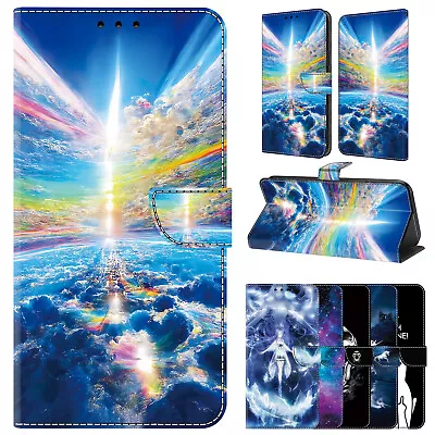 For Samsung A55 A14 A24 A54 A35 A05S A15 Leather Crystal Painting Magnetic Case • $14.95