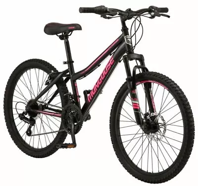 Mongoose Excursion 24-inch Wheel Mountain Bike 21 Speeds - Black • $250