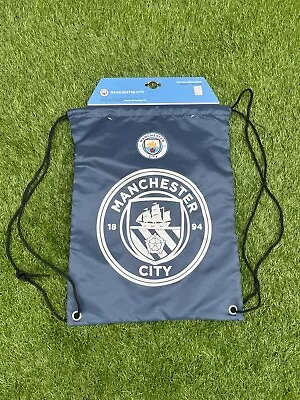 Official MANCHESTER CITY FC React Drawstring Gym Bag / School /Swim Bag BNWT • £10.99