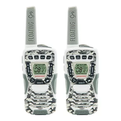 Cobra CXT1095FLT Walkie Talkie 37 Mile - 22 Channel Two Way Radio (White) • $34